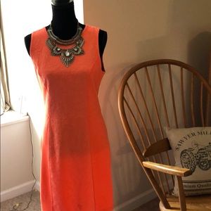 Adorable Orange Scuba dress